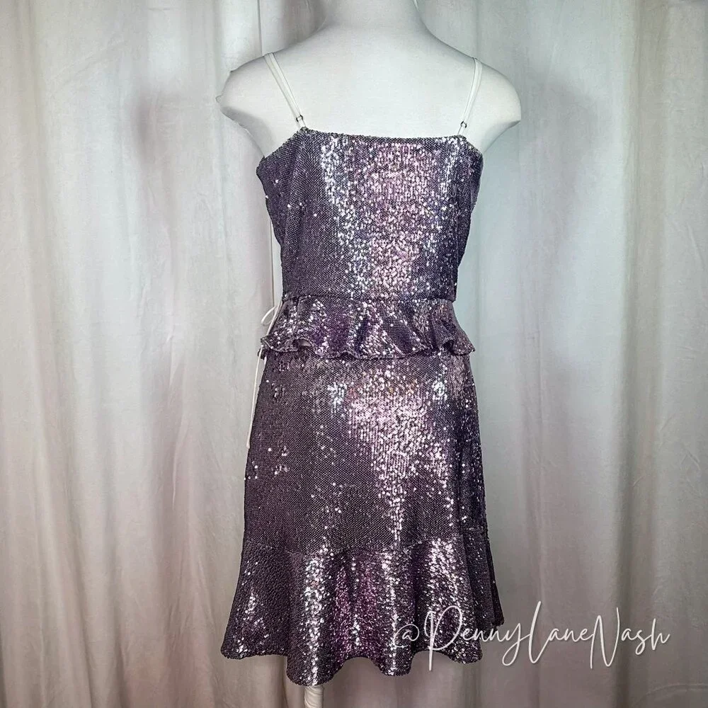 Rebecca Minkoff Sequined  Ruffled Tank & Skirt Set - Picture 8 of 15